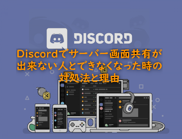 Discordでサーバー画面共有が出来ない人とできなくなった時の対処法と理由 きつねbのブログ